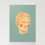 Ancient head #1 Stationery Card Gallery Image 2