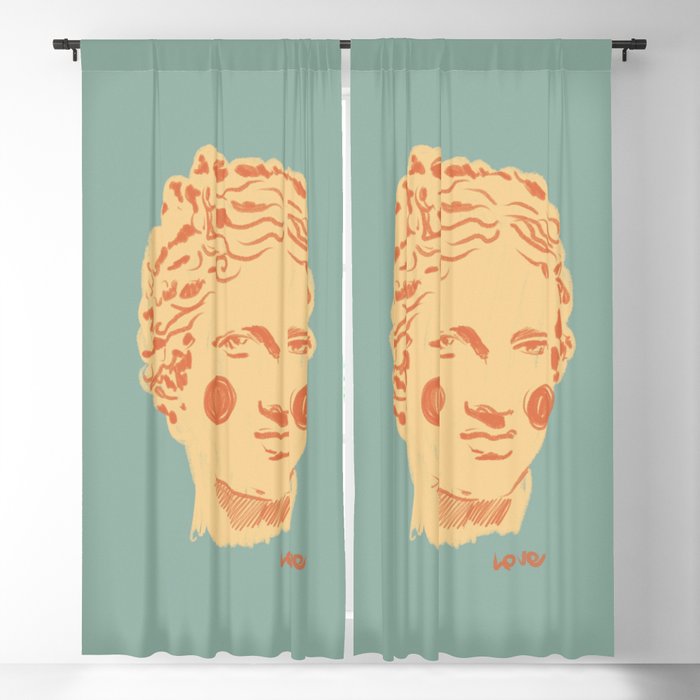 Ancient head #1 Window Curtain Gallery Image 1