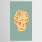 Ancient head #1 Tablecloth Gallery Image 2