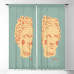 Ancient head #1 Window Curtain Gallery Image 5