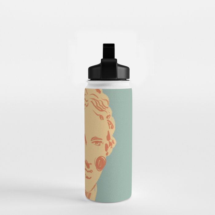 Ancient head #1 Water Bottle Gallery Image 2