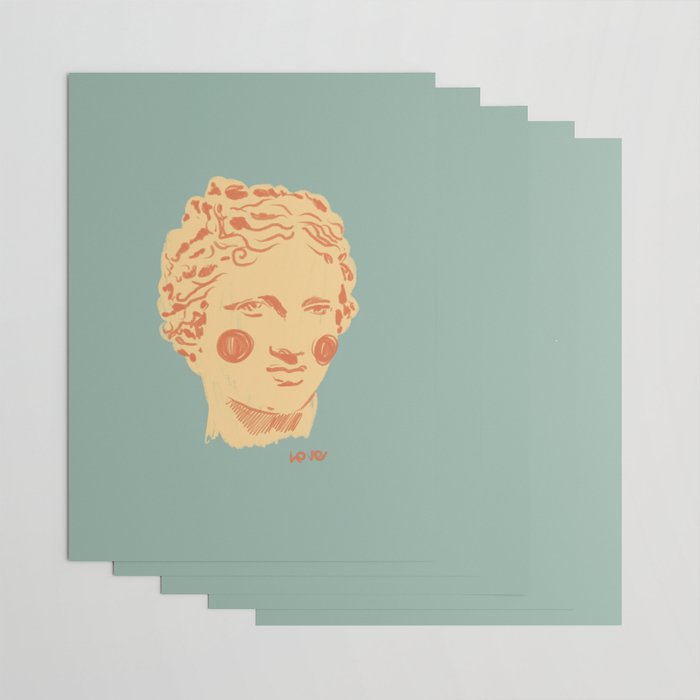 Ancient head #1 Wrapping Paper Gallery Image 3