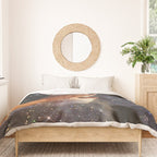 SUMMER, I MISS YOU | collage | waves | ocean | sea | summer | vacation | happy | touch | blue  Duvet Cover Gallery Image 3