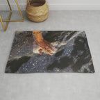 SUMMER, I MISS YOU | collage | waves | ocean | sea | summer | vacation | happy | touch | blue  Rug Gallery Image 1