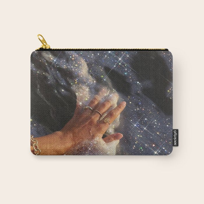 SUMMER, I MISS YOU | collage | waves | ocean | sea | summer | vacation | happy | touch | blue  Carry All Pouch Gallery Image 1