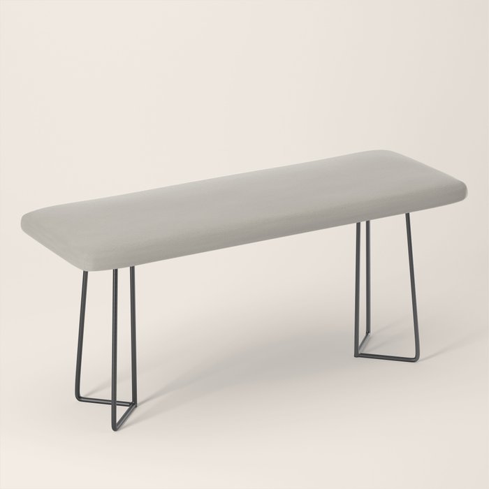Agreeable Gray light neutral solid color  Bench Gallery Image 1