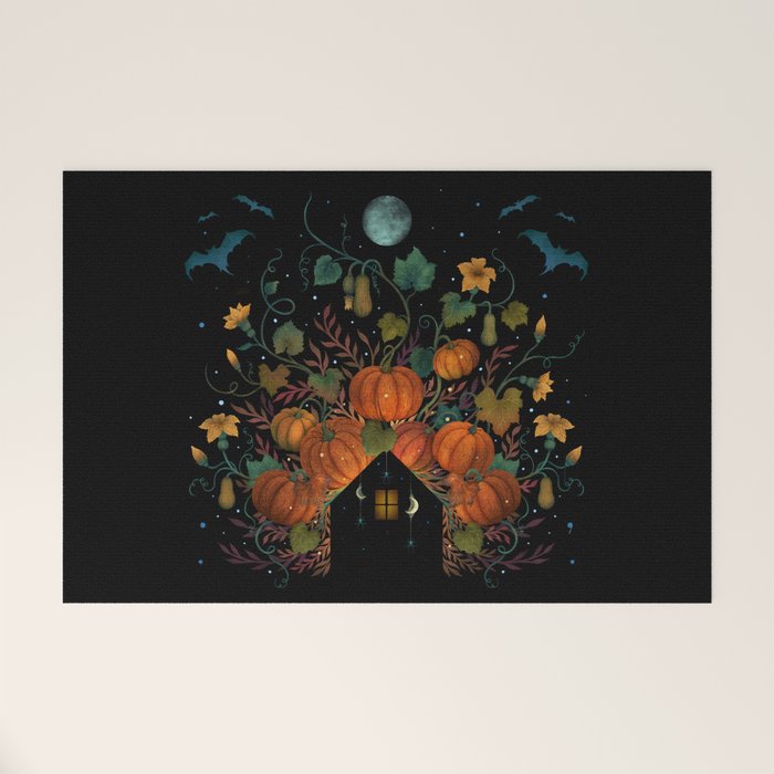 Pumpkin Rooftop Welcome Mat Gallery Image 1