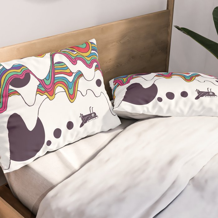 Psychedelic Planet Pillow Sham Gallery Image 2