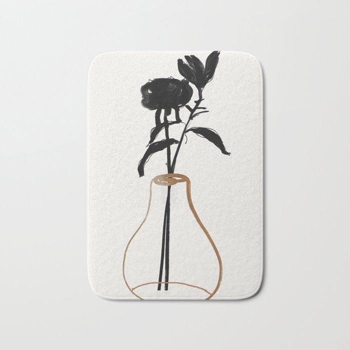 Abstract Art /Minimal Plant 111 Bath Mat Gallery Image 1