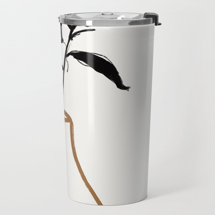 Abstract Art /Minimal Plant 111 Travel Mug Gallery Image 2