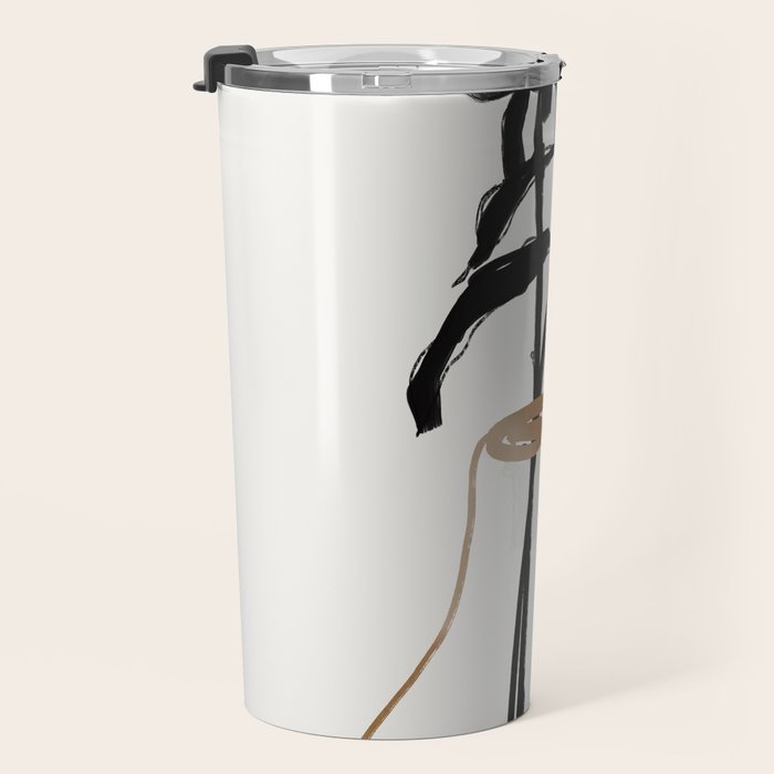 Abstract Art /Minimal Plant 111 Travel Mug Gallery Image 3