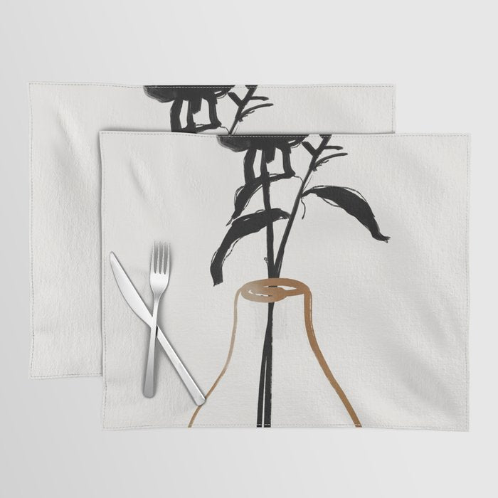 Abstract Art /Minimal Plant 111 Placemat Gallery Image 1