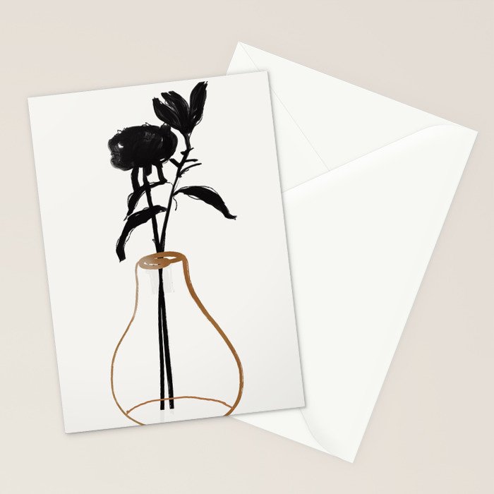 Abstract Art /Minimal Plant 111 Stationery Card Gallery Image 2