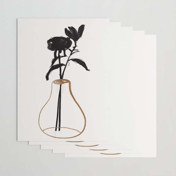Abstract Art /Minimal Plant 111 Wrapping Paper Gallery Image 3