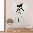 Abstract Art /Minimal Plant 111 Wall Tapestry Gallery Image 2