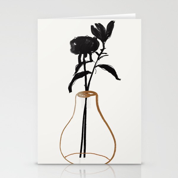 Abstract Art /Minimal Plant 111 Stationery Card Gallery Image 1