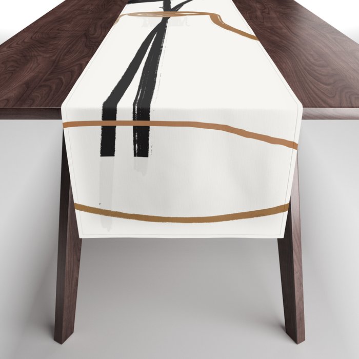 Abstract Art /Minimal Plant 111 Table Runner Gallery Image 1