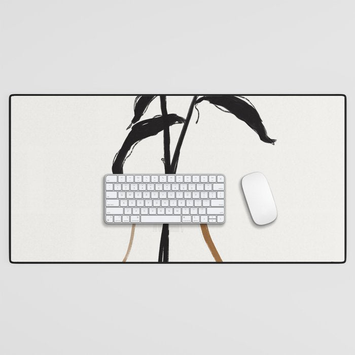 Abstract Art /Minimal Plant 111 Desk Mat Gallery Image 1