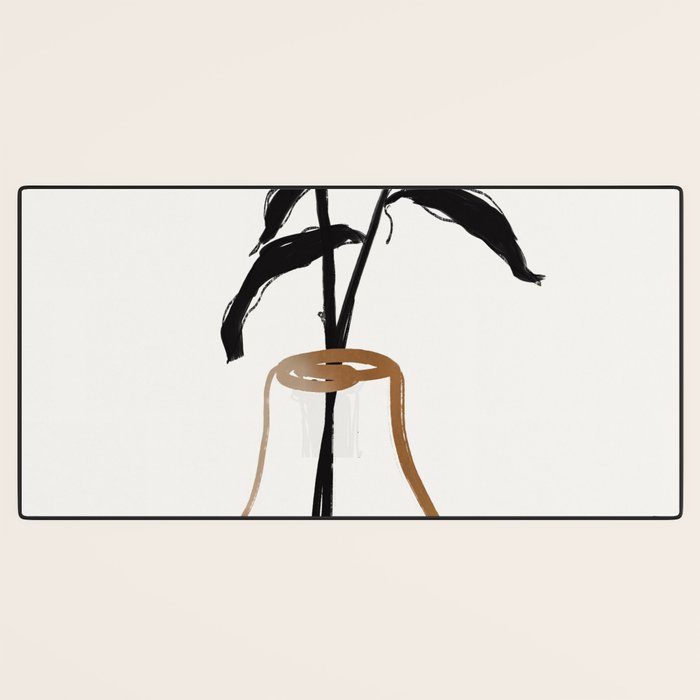 Abstract Art /Minimal Plant 111 Desk Mat Gallery Image 3