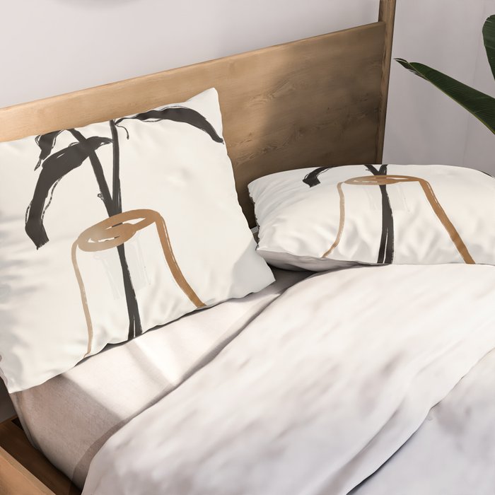 Abstract Art /Minimal Plant 111 Pillow Sham Gallery Image 2