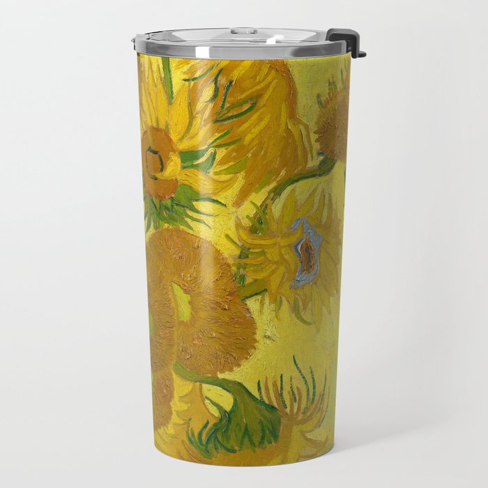Van Gogh Sunflowers Travel Mug Gallery Image 2