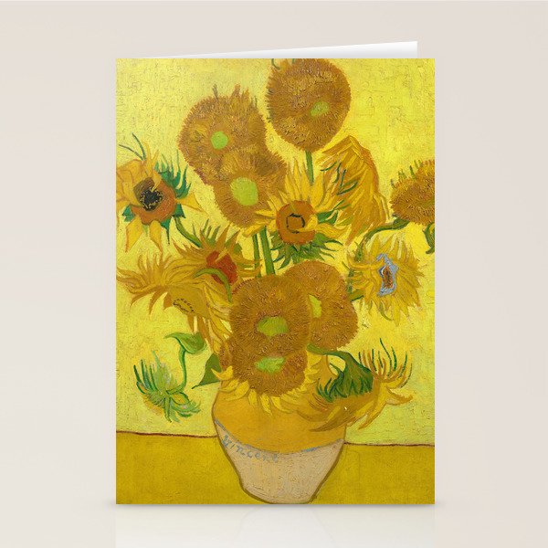 Van Gogh Sunflowers Stationery Card Gallery Image 2