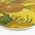 Van Gogh Sunflowers Bath Mat Gallery Image 3
