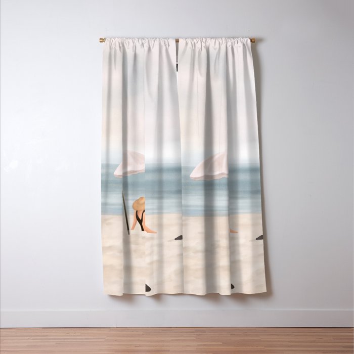 Beach Morning II Window Curtain Gallery Image 3