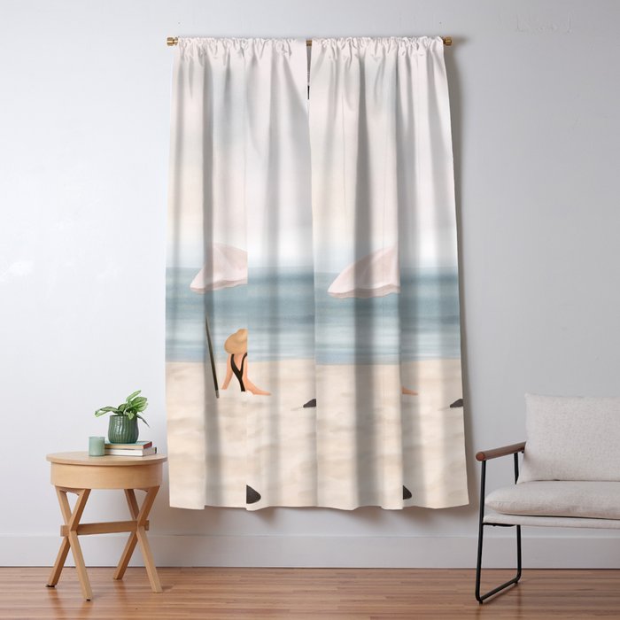 Beach Morning II Window Curtain Gallery Image 5