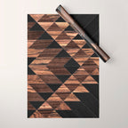 Urban Tribal Pattern No.11 - Aztec - Wood Wrapping Paper Gallery Image 1