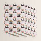 Cat with rainbow Wrapping Paper Gallery Image 3