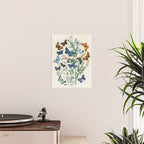 Vintage Scientific Illustration Butterfly Botanical Floral Lithograph Encyclopaedia Diagrams  Poster Gallery Image 2