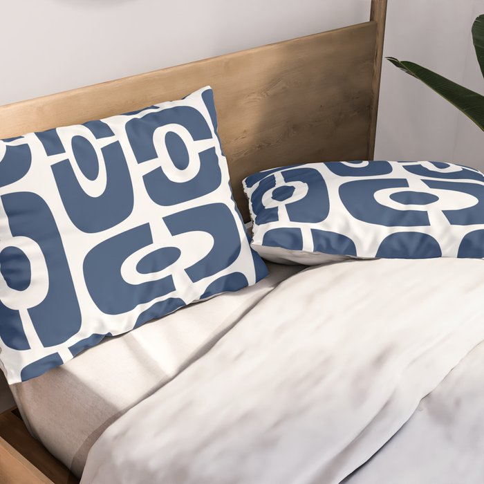 Mid Century Modern Decorating 241 Navy Blue Pillow Sham Gallery Image 2