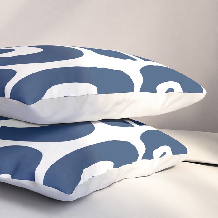 Mid Century Modern Decorating 241 Navy Blue Pillow Sham Gallery Image 3