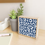 Mid Century Modern Decorating 241 Navy Blue Mini Art Print Gallery Image 2