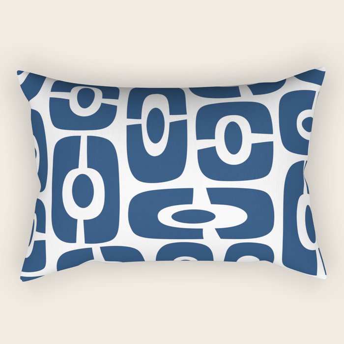 Mid Century Modern Decorating 241 Navy Blue Rectangular Pillow Gallery Image 2