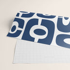 Mid Century Modern Decorating 241 Navy Blue Wrapping Paper Gallery Image 2