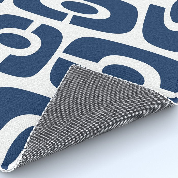 Mid Century Modern Decorating 241 Navy Blue Rug Gallery Image 4