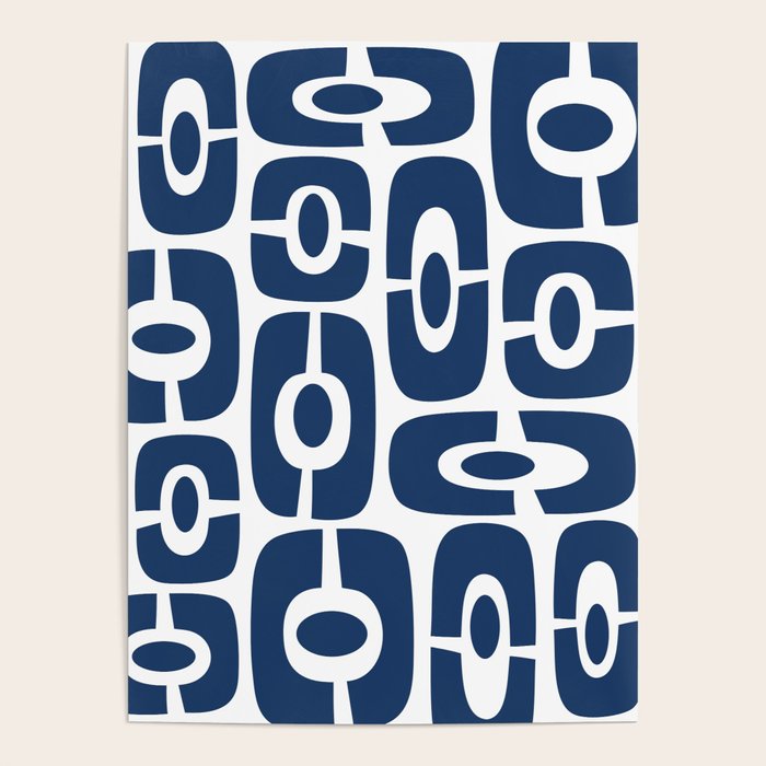 Mid Century Modern Decorating 241 Navy Blue Poster Gallery Image 1
