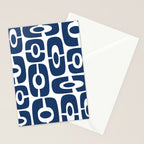 Mid Century Modern Decorating 241 Navy Blue Stationery Card Gallery Image 2