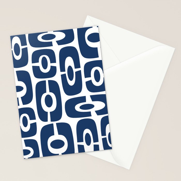 Mid Century Modern Decorating 241 Navy Blue Stationery Card Gallery Image 2