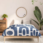 Mid Century Modern Decorating 241 Navy Blue Comforter Gallery Image 3