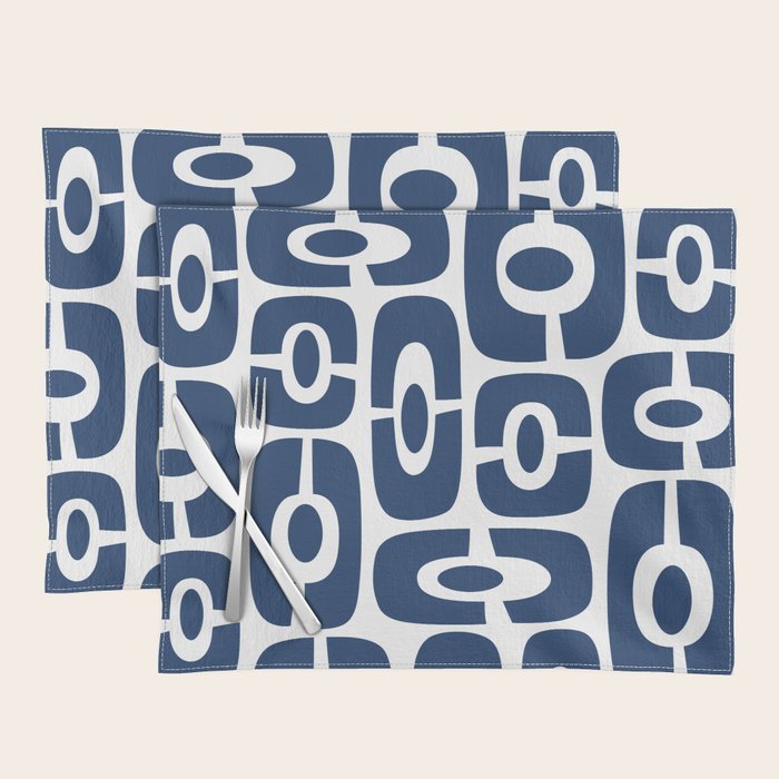 Mid Century Modern Decorating 241 Navy Blue Placemat Gallery Image 1