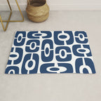 Mid Century Modern Decorating 241 Navy Blue Rug Gallery Image 1