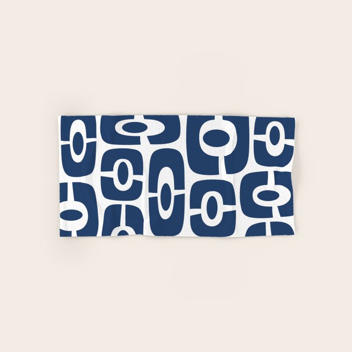 Mid Century Modern Decorating 241 Navy Blue Bath Towel Gallery Image 1