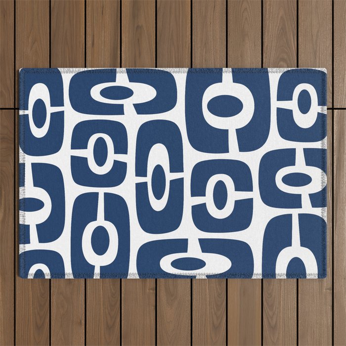 Mid Century Modern Decorating 241 Navy Blue Outdoor Rug – Society6