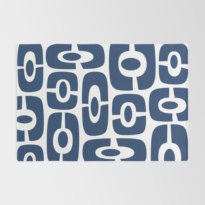 Mid Century Modern Decorating 241 Navy Blue Rug Gallery Image 2
