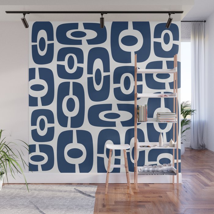 Mid Century Modern Decorating 241 Navy Blue Wall Mural Gallery Image 1