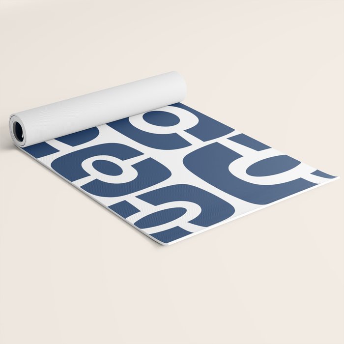 Mid Century Modern Decorating 241 Navy Blue Yoga Mat Gallery Image 2