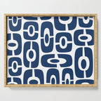 Mid Century Modern Decorating 241 Navy Blue Serving Tray Gallery Image 1